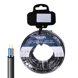 Carrete Manguera Acrilica 2x1mm 1000v Negra 20m