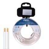 Carrete Paralelo 2 X 2,50 Mm² Blanco "Audio" 5 M