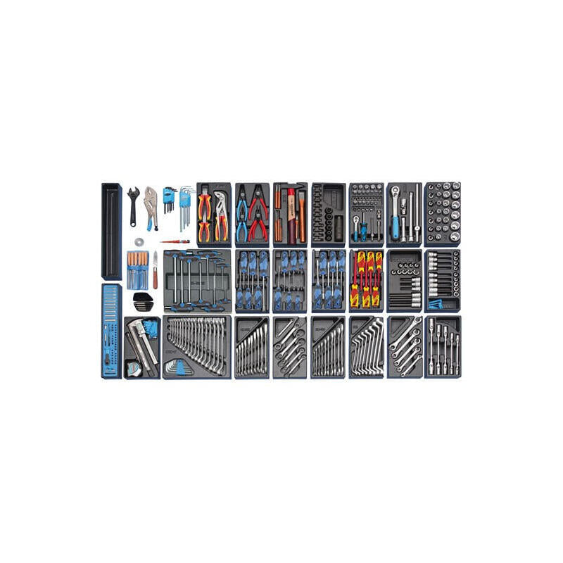 Carro De Herramientas Gedore 1500 Es-03-2004 0810 Azul/Negro, Incluye 325 Herramientas 2657716