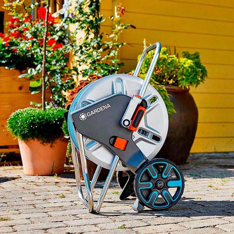 Carro De Metal Con Manguera Ø15mm 25m Gardena