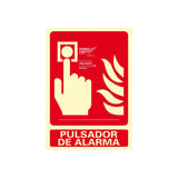 Cartel De Extinción "Pulsador De Alarma" Clase B (Pcv 0,7mm) 21x30cm Normaluz