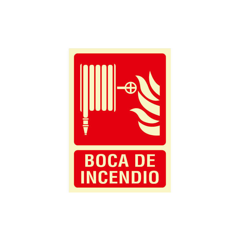 Cartel De Señalización Boca De Incendio