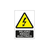 Cartel De Señalización Peligro Riesgo Eléctrico