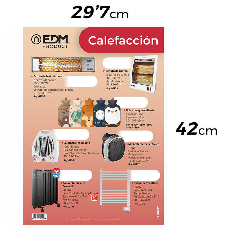 Cartel Promocional Calefacción Sin Pvp Edm