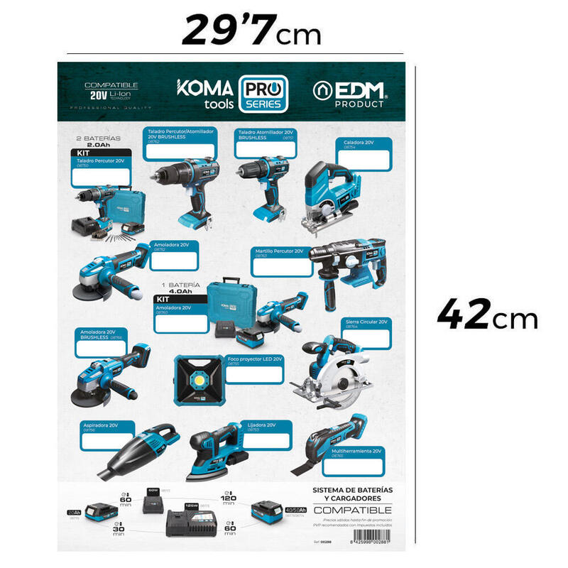 Cartel Promocional Tematico Sin Pvp Koma Tools 29,7x42cm