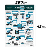 Cartel Promocional Tematico Sin Pvp Koma Tools 29,7x42cm
