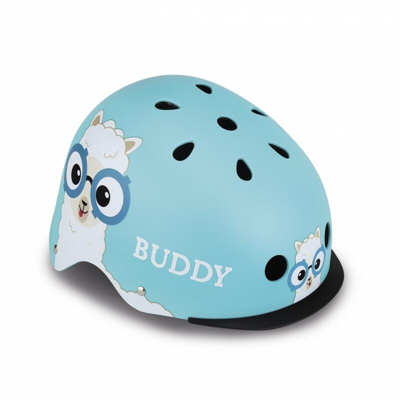 Casco Globber Helmet Elite Lights Buddy, Light Blue,  507-305