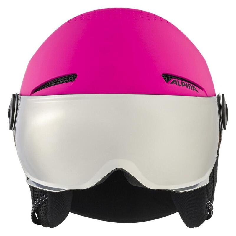 Casco Kask Zimowy Alpina Zupo Visor Q-Lite Pink Matt 51-55