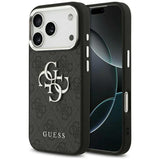 Case Guess 4g Big 4g Classic Logo For Iphone 17 Pro Max Negro Silver
