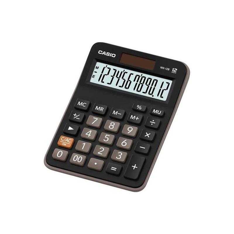 Casio Calculadora De Oficina Sobremesa 12 Dígitos Negro Mx-12b