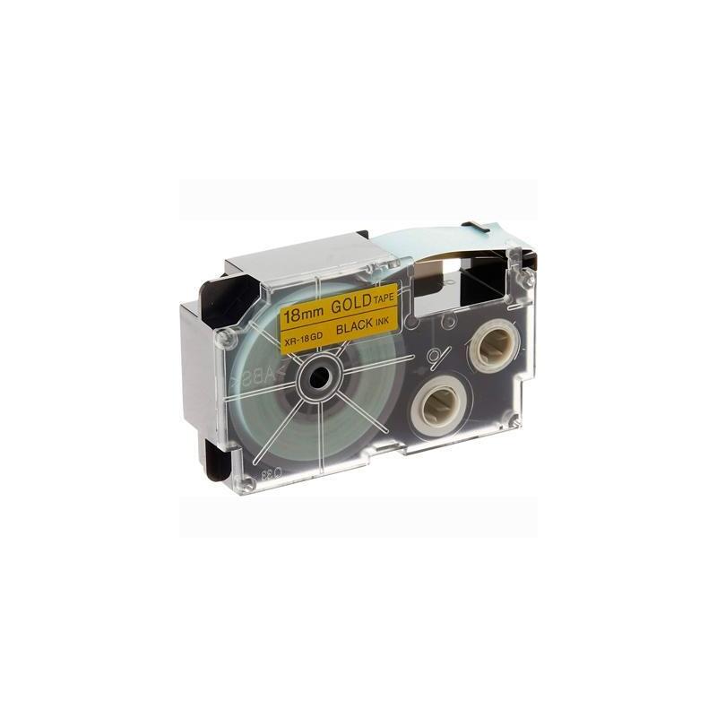 Casio Cinta Para Etiquetadora 8m X 18mm Negro/Oro