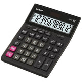 Casio Gr-12c Calculadora De Sobremesa - Pantalla Lcd De 12 Digitos - Alimentacion Solar Y Pilas - Color Negro