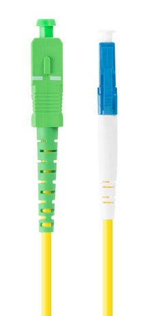 Lanberg Cable Fibra Óptica Sm Lc Upc-Sc Apc Simplex 1m Lszh G657a1 3.0mm Yellow