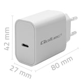EAN 5901878523750 - Qoltec 52375 cargador de dispositivo móvil Auriculares, Portátil, Consola de juegos portátil, Batería por imagen 6
