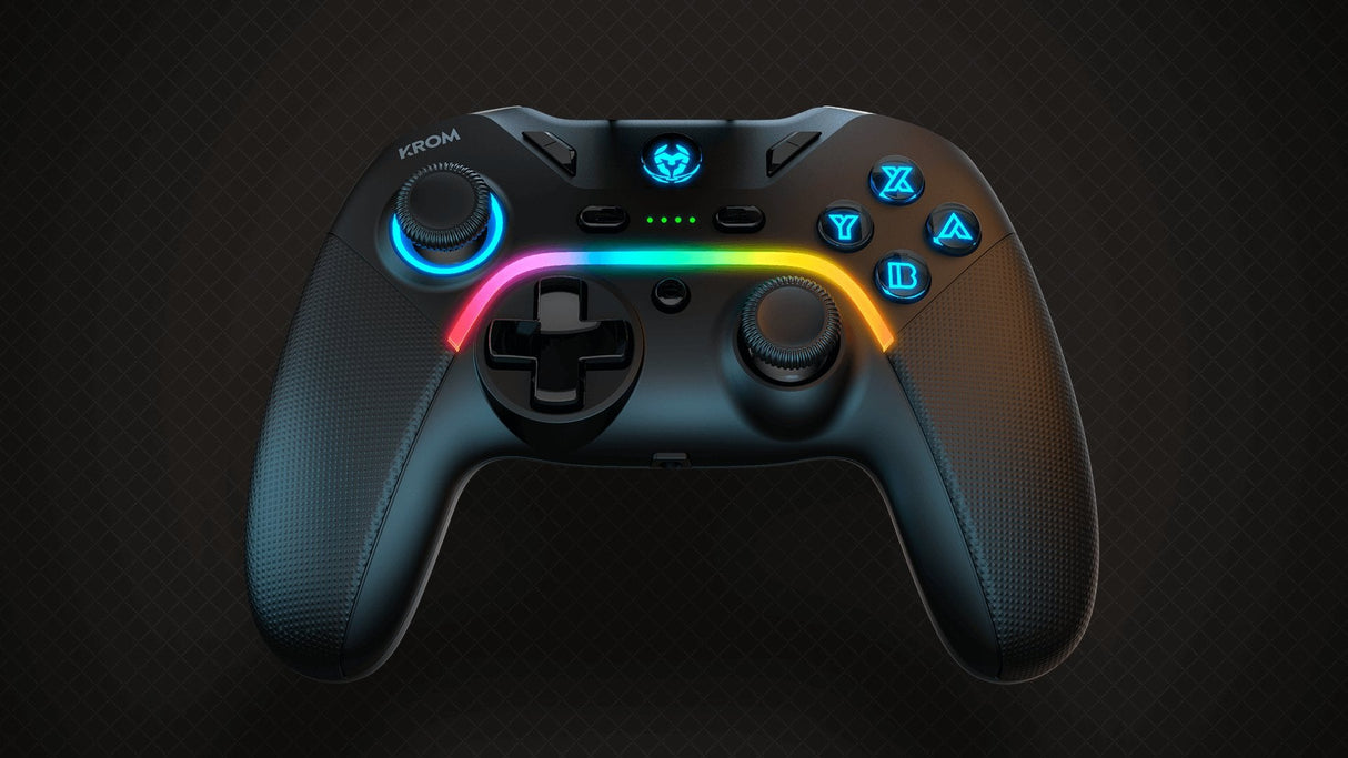 Mando Gamepad Krom Gamming Kayros Argb Pc Switch Android Ios
