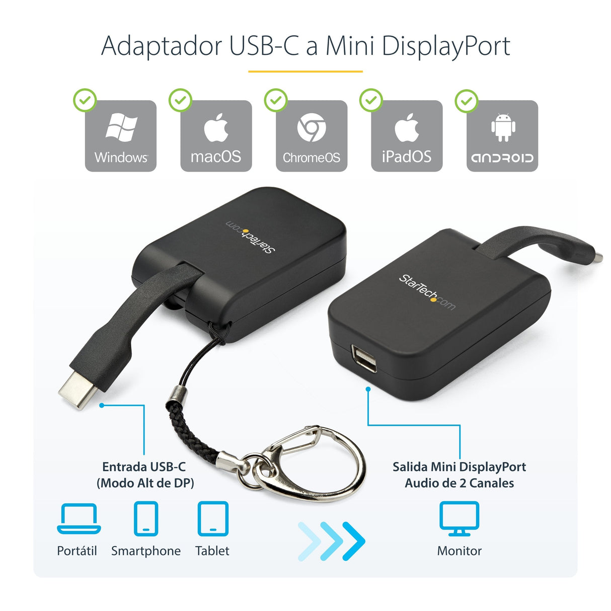 Startech Adaptador Usb-C A Mini Dp