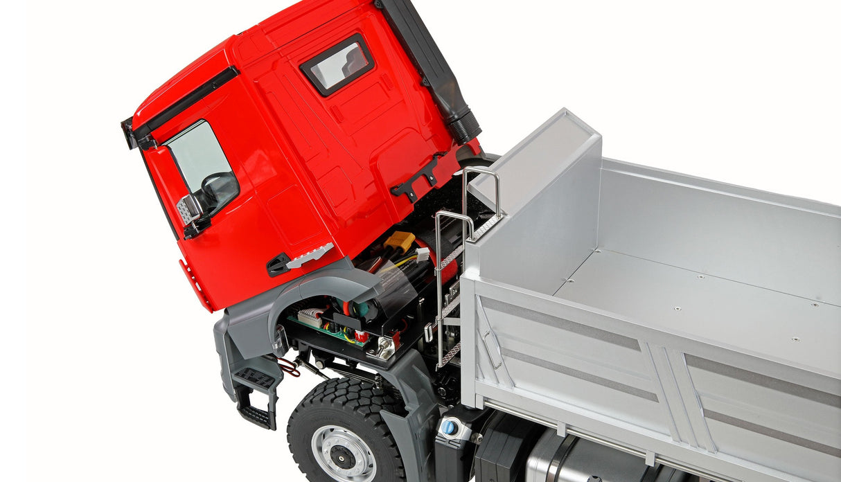 Amewi Mercedes-Benz Arocs Muldenkipper 6x6 1:14 Rtr Rojo 14+