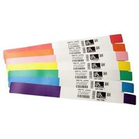 Wristband  Synthetic  1x11in (25.4x279.4mm)  Dt  Z-Band Ultra Soft  Coated  Permanent Adhesive  Cartridge  Red