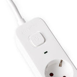 Entac Meckdosenleime 4fach 3x Usb-A, 1,5m Blanco