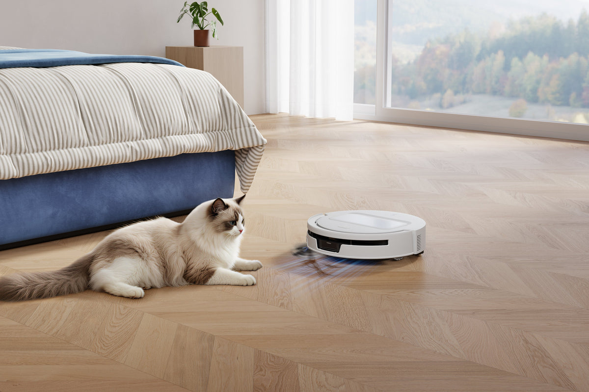 Ecovacs Deebot T90 Max Omni Vacuum Cleaner,Robot,Wet&Dry,30000pa,Truedge 3.0,Zerotangle 4.0,Ozmo Roller 3.0,White+Omni Auto-Empty Station