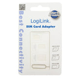 Logilink Aa0047 Adaptador Para Tarjeta De Memoria Sim / Flash Adaptador Para Tarjetas Sim