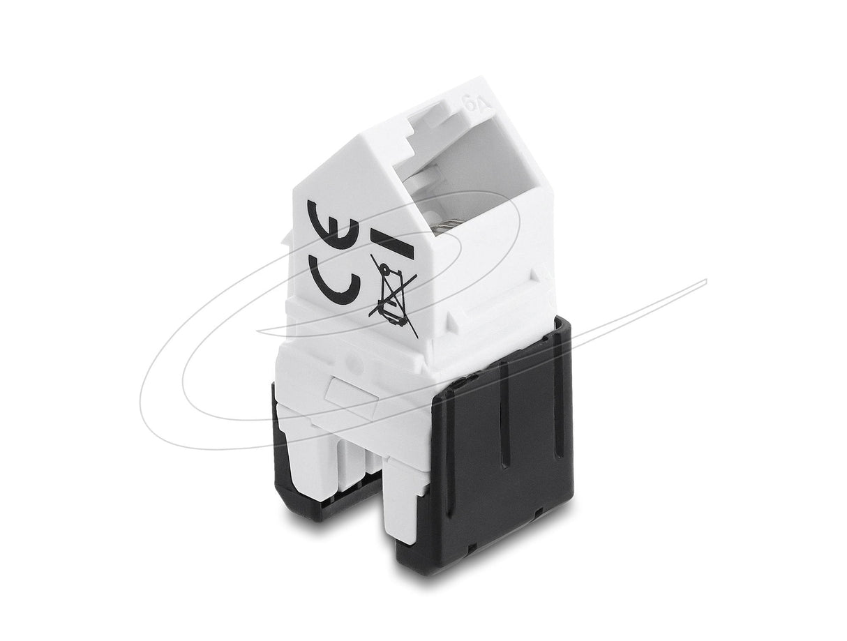 Delock Keystone Modulorj45 Hembra A Lsa Cat.6a 45° Angulare Hembra Ungeschirm