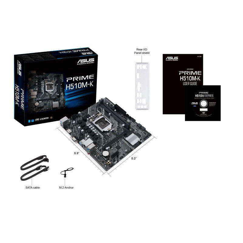 Placa Base Asus Lga1200 Prime H510m-K M-Atx/2xddr4/4xsata6/1xusb 3.2/1xusb 2.0 90mb17n0-M0eay0