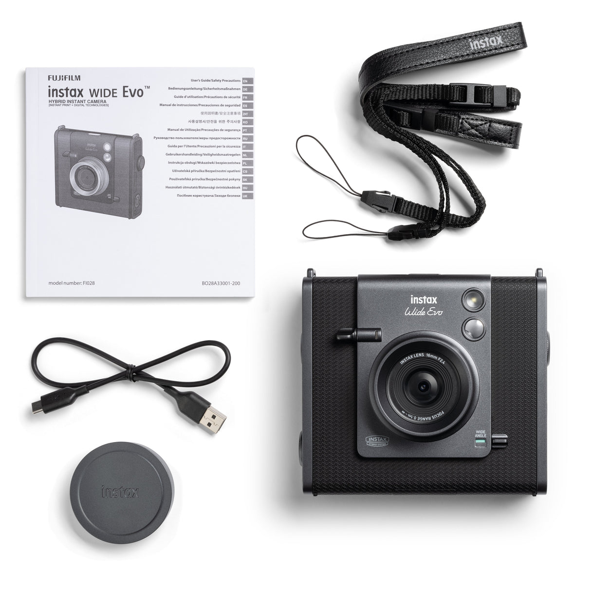Cámara Fujifilm 16840933 / Inmax Wide Evo Emándar Negro