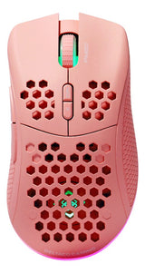 Deltaco Pm80 Gaming Maus Wireless Ultraleicht Rgb Pink