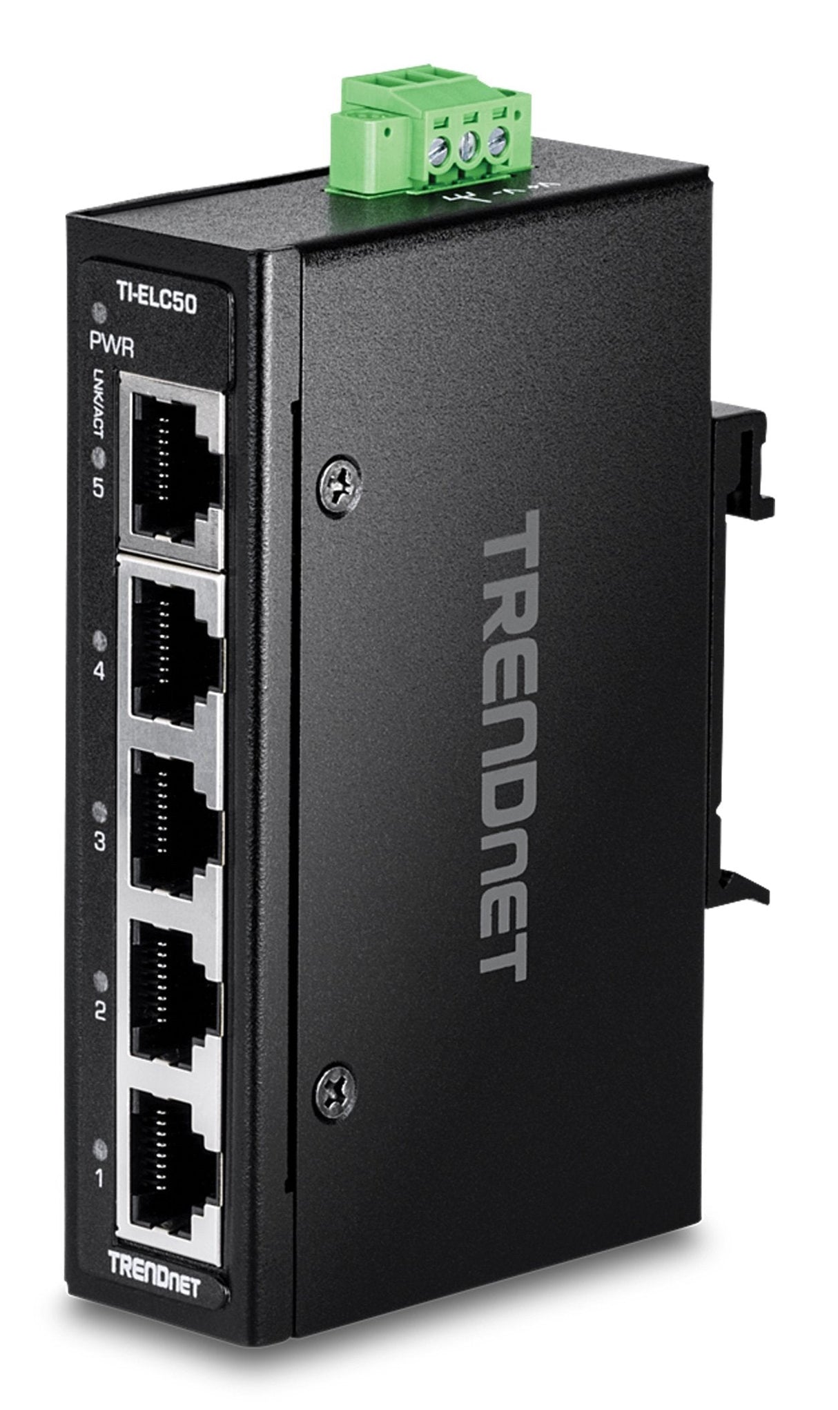 Trendnet 5-Port Indumrial Fam Ethernet Din-Rail Miniswitch