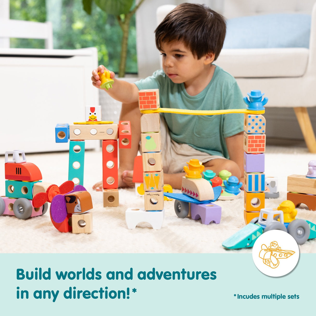 Spinmaster Melissa & Doug - Blockables Waldtierfreunde Set 6074895