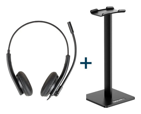 EAN 2503032516214 - iggual IGG319420+IGG318058 auricular y casco Alámbrico Diadema Oficina/Centro de llamadas Negro imagen 1