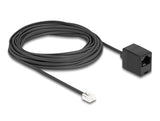 Delock Cable Telefono Rj11 Macho A Rj45 Hembra Negro 10 M