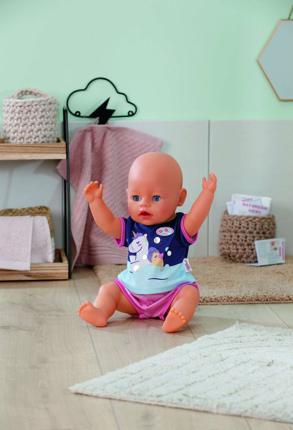 EAN 4001167839256 - BABY born Unicorn Short Pyjamas 43cm Pijama de muñeca imagen 5