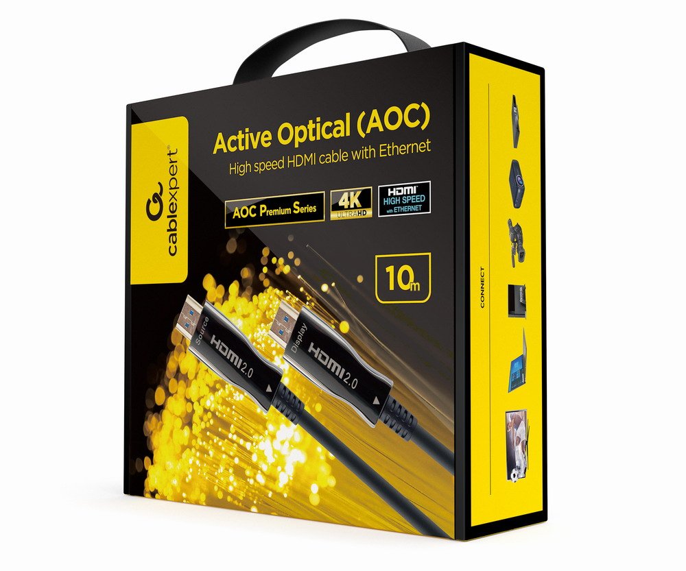 Cable Hdmi Gembird Ccbp-Hdmi-Aoc-10m-02 Con Optica Activa Aoc Con Ethernet 10 M