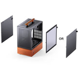 Jonsbo T7 Pc-Gehäuse, Midi-Tower, Matx, Tempered Glass - Schwarz