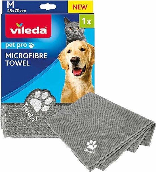 Vileda Pet Pro Paño M (Gris, Talla M, 45 X 70 Cm) 172665