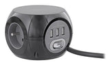 EAN 3303170108369 - T'nB PSBALLBK regleta inteligente 3 salidas AC 1,43 m 3 Negro imagen 1