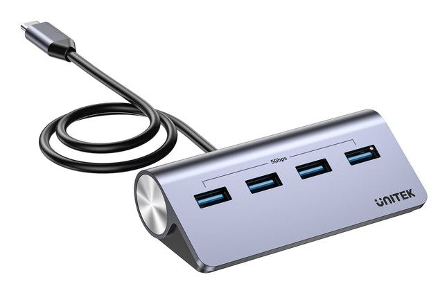Unitek H1337bgy01 Hub 4in1 Usb-C With 4x Usb-A