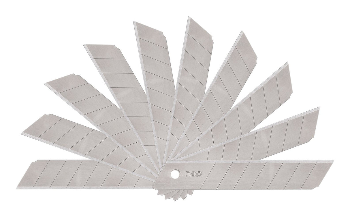 Deli Paq.10 Recambios Cuchilla Cutter 18mm