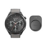 Hama Smartwatch 9000 Czarno-Szara Koperta, Czarno-Gris Pasek Silikonowy