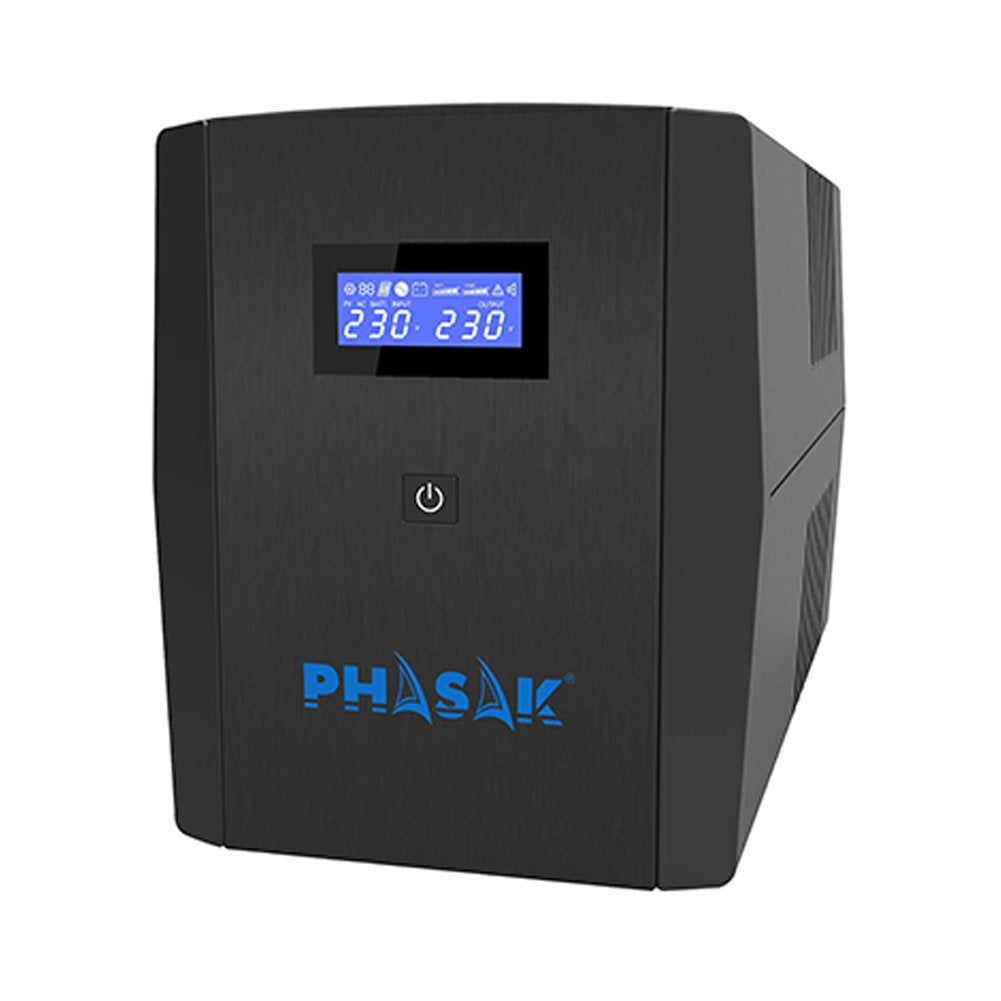 Sai Línea Interactiva Phasak Sirius 1260 Va Interactive 1260va-720w 4 Salidas Formato Torre