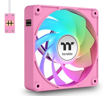 Ventilador De Refrigeración Para Pc Thermaltake Ct120 Ex Reverse Argb Sync, Color Rosa, Paquete De 3, 120 Mm Cl-F225-Pl12pk-A