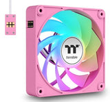 Ventilador De Refrigeración Para Pc Thermaltake Ct120 Ex Reverse Argb Sync, Color Rosa, Paquete De 3, 120 Mm Cl-F225-Pl12pk-A
