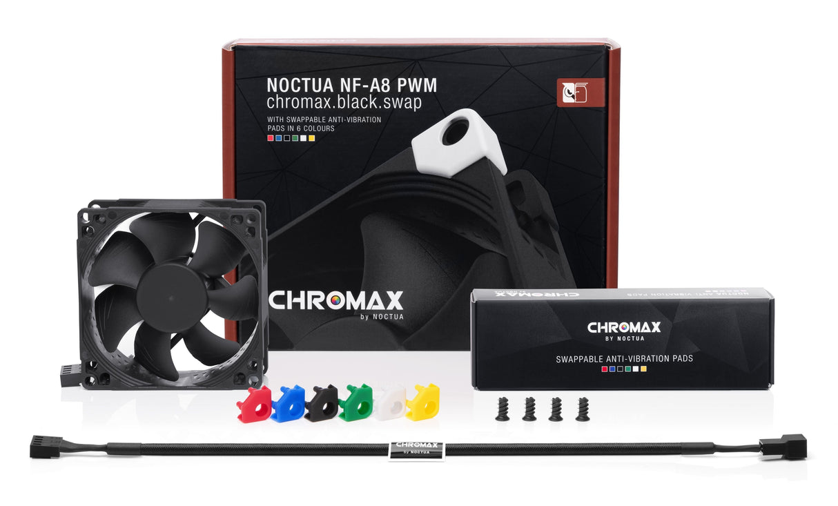 Noctua Nf-A8 Pwm Chromax Black 4-Pin 80x80x25