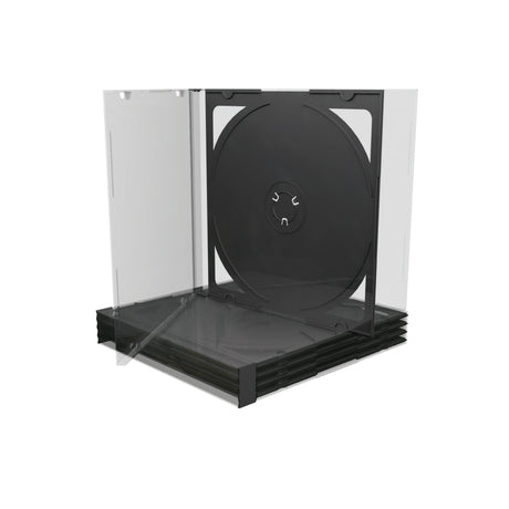 EAN 4260057123862 - MediaRange BOX23 funda para discos ópticos Caja transparente para CD 2 discos Negro, Transparente imagen 1