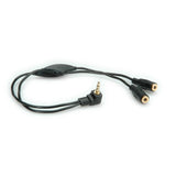 Roline Lautsprecher-Y-Cable - 3,5mm (Stecker - 2x Buchse) - Mit Volumenregler (11.09.4439)