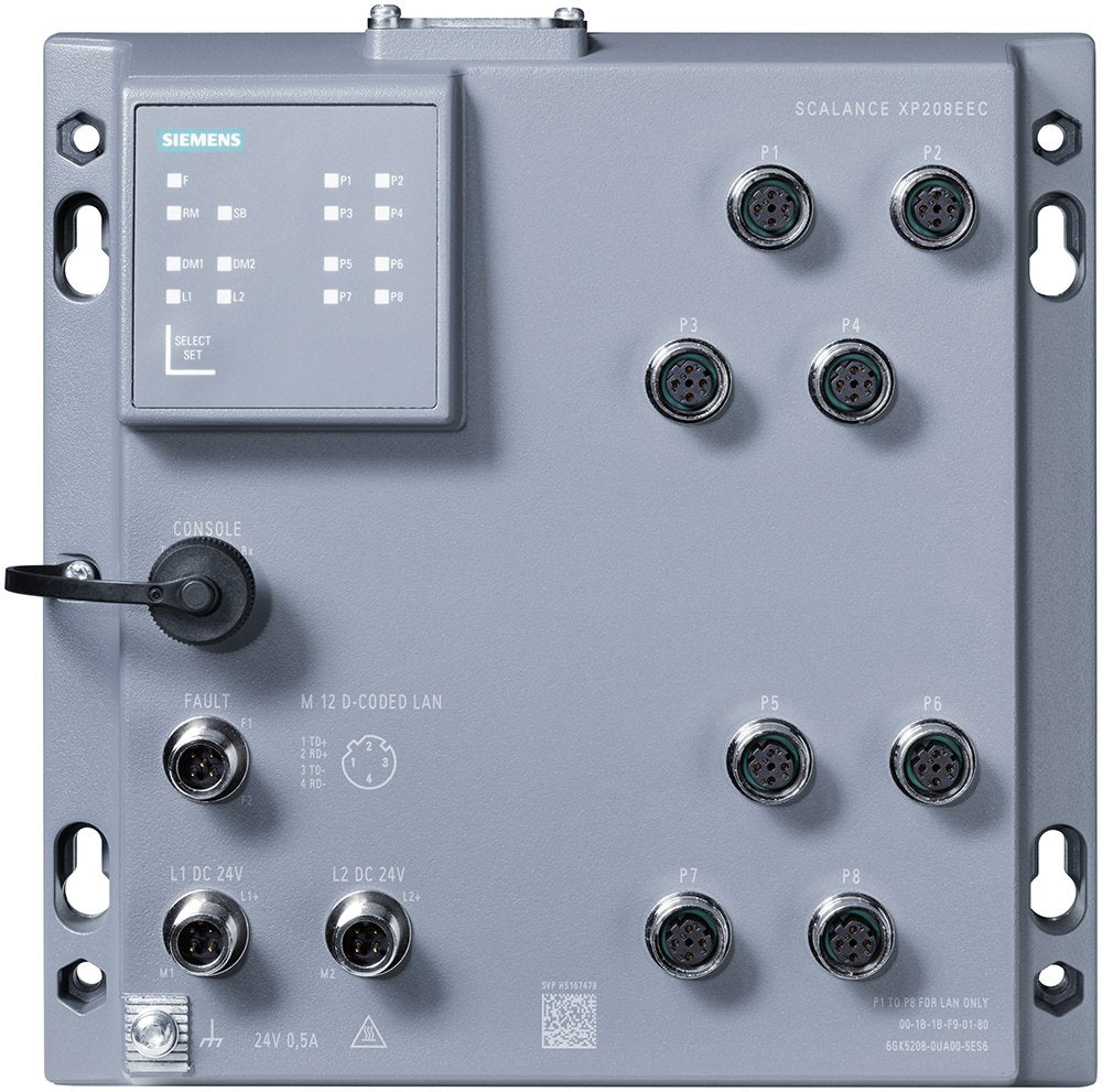 Siemens 6gk5208-0ua00-5es6 Industrial Ethernet Switch 10 - Switch - 1 Gbps