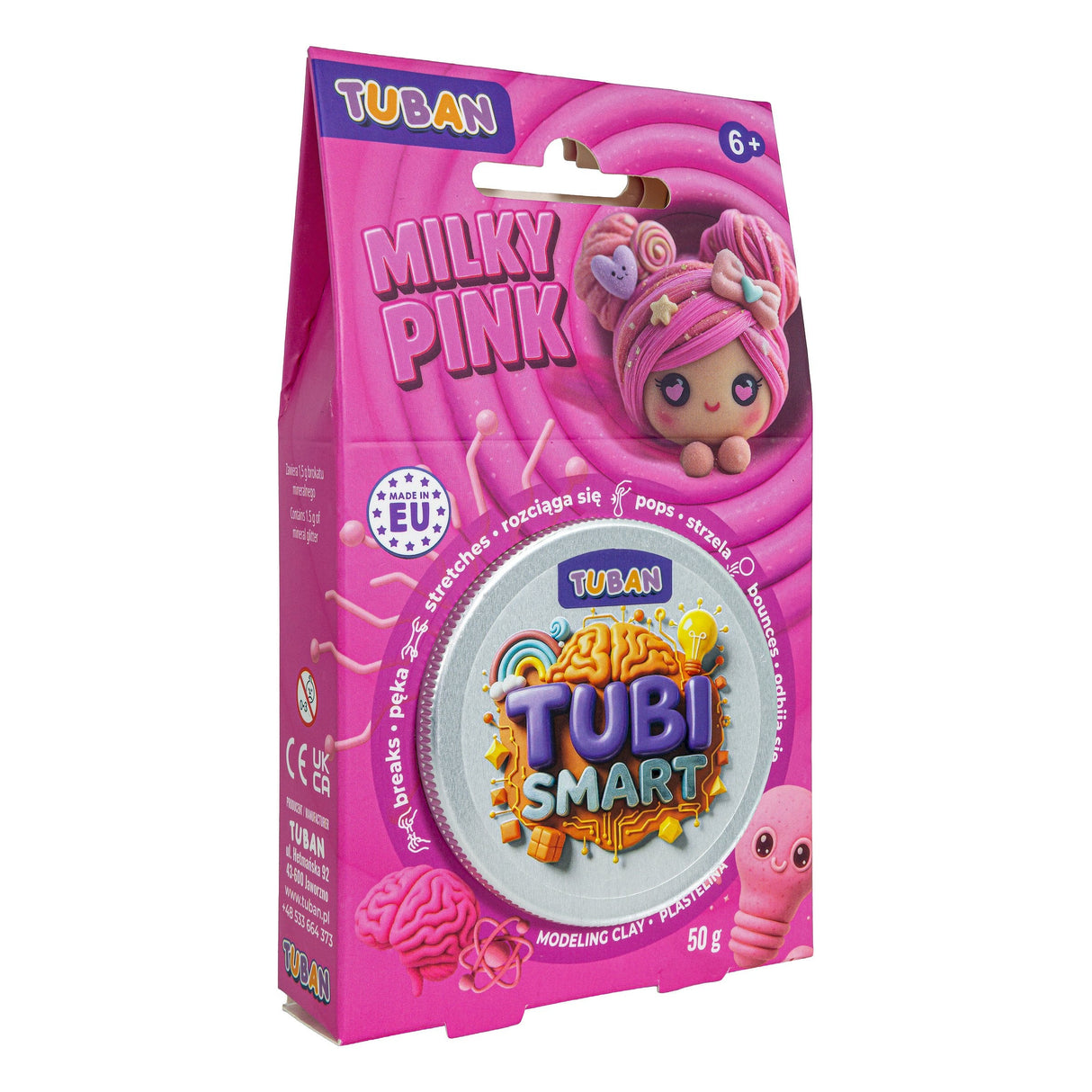 Plastelina Tubi Smart - Milky Pink 50g