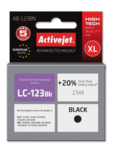 Tinta Activejet Ab-123bn (Reemplazo Para Brother Lc123bk / 121bk - Supreme - 15 Ml - Negro)